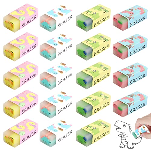 20Pcs Radiergummi Kinder,2B Weiche Radiergummi mit Dinosauriermuster,Kinder Radierer,2B Schule Radiergummi Set für Schulen Skizzen Büro Zeichen(4 Farben) 20Pcs Radiergummi Kinder,2B Weiche Radiergummi mit Dinosauriermuster,Kinder Radierer,2B Schule Radiergummi Set für Schulen Skizzen Büro Zeichen(4 Farben) von Guichangkai