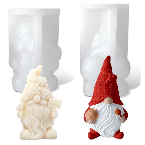 3D Silikonform Weihnachten 2 Stück, Gießform Weihnachten, Epoxidharz Formen Weihnachten für Die Herstellung Von Kerzen, Aromasteinen, Schokolade DIY Weihnachtsschmuck Dekoration 3D Silikonform Weihnachten 2 Stück, Gießform Weihnachten, Epoxidharz Formen Weihnachten für Die Herstellung Von Kerzen, Aromasteinen, Schokolade DIY Weihnachtsschmuck Dekoration von Guidre