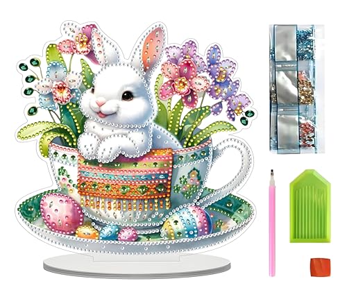 Guidre 5D Diamond Painting Aufsteller, Diamond Painting Tischdeko, DIY Diamant Painting Erwachsene, Bastelset Diamantmalerei Kinder Mädchen für AnfäNger, Familie Deko, Geschenk von Guidre