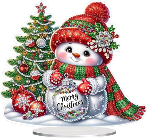 Diamond Painting Tischdeko Weihnachtsdeko,5D Diamant Painting Weihnachten Tischdeko,Weihnachten Tisch Deko,Christmas Decorations,Winter Weihnachtsfeier (yeti) von Guidre