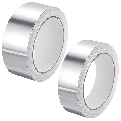 Guidre 2 Rolle Aluminiumband Hitzebeständig Hochtemperatur, 30mm x 20 m, 50mm x 20m, Klebeband Aluminiumklebebänder, Alufolie Extra Stark Aluminium, zum Versiegeln, Reparieren und Isolieren Guidre 2 Rolle Aluminiumband Hitzebeständig Hochtemperatur, 30mm x 20 m, 50mm x 20m, Klebeband Aluminiumklebebänder, Alufolie Extra Stark Aluminium, zum Versiegeln, Reparieren und Isolieren von Guidre