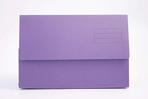 Exacompta Guildhall Dokumententasche, einfarbig, 34,5 x 24,5 cm, 250 g/m², Violett, 10 Stück von Guildhall