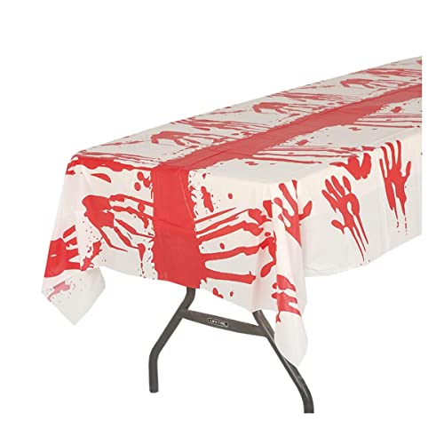Guirca Blutige Halloween Tischdecke, Weiß/Rot, 26329 von Guirca