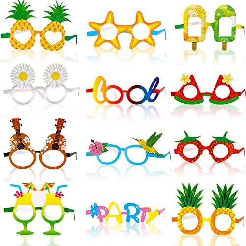 12 Stück Hawaiian Tropical Sonnenbrillen Papier Neuheit Party Brillen Lustige Brillen Luau Hawaiian Brille Kostüm Party Sonnenbrille für Strand Tropical Thema Dekoration, Party Zubehör, Foto Requisite 12 Stück Hawaiian Tropical Sonnenbrillen Papier Neuheit Party Brillen Lustige Brillen Luau Hawaiian Brille Kostüm Party Sonnenbrille für Strand Tropical Thema Dekoration, Party Zubehör, Foto Requisite von Gukasxi