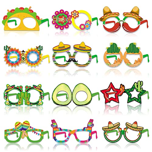 12 Stück Mexikanische Fiesta Party Brillen, Cinco De Mayo Brille Maske, Fancy Papier Brillen Für Mexikanische Themen Party Dekorationen, Fiesta Karneval Party Foto Requisiten, Lustige Party Brillen 12 Stück Mexikanische Fiesta Party Brillen, Cinco De Mayo Brille Maske, Fancy Papier Brillen Für Mexikanische Themen Party Dekorationen, Fiesta Karneval Party Foto Requisiten, Lustige Party Brillen von Gukasxi