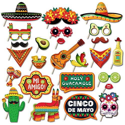 25 Stück Mexiko Fiesta Fotorequisite, Mexikanischer Karneval Party Photo Booth Requisiten Party Deko, Den 1. Mai Selfie Partyzubehör Foto Accessoires, Mexikanische Themenparty 25 Stück Mexiko Fiesta Fotorequisite, Mexikanischer Karneval Party Photo Booth Requisiten Party Deko, Den 1. Mai Selfie Partyzubehör Foto Accessoires, Mexikanische Themenparty von Gukasxi