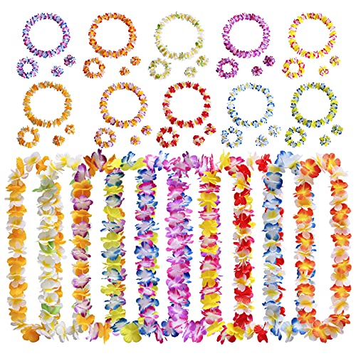 40 Stück Hawaiianische Leis Girlanden Hawaii Blumenketten Stirnbänder Armbänder Set für Hawaiian Luau Party Dekoration Tropischen Strand Thema Hochzeit Geburtstag Party Dekoration Zubehör 40 Stück Hawaiianische Leis Girlanden Hawaii Blumenketten Stirnbänder Armbänder Set für Hawaiian Luau Party Dekoration Tropischen Strand Thema Hochzeit Geburtstag Party Dekoration Zubehör von Gukasxi