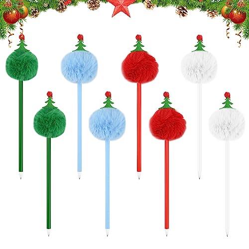 8 Stücke Weihnachten Nette Rollerball Kugelschreiber Schreibwaren Set 0,5mm Fineliner Stift Skizze Schreiben Zeichnung Marker für Hinweis Kalender Färbung Büro Schulbedarf Kunstprojekte von Gukasxi