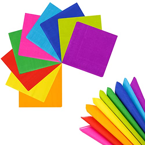 Gukasxi 180 Stück Bunt Cocktailservietten, Paper Napkins, Bunte Papierservietten, Servietten Hochzeit, Party Serviette Papier, für Gastronomie Geburtstag Tischdeko Gukasxi 180 Stück Bunt Cocktailservietten, Paper Napkins, Bunte Papierservietten, Servietten Hochzeit, Party Serviette Papier, für Gastronomie Geburtstag Tischdeko von Gukasxi