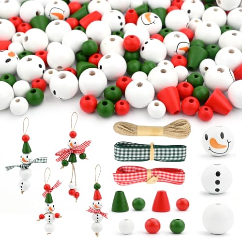 Gukasxi 190 Stück Holzperlen Weihnachten Schneemann Holzperlen Weihnachtsperlen Holz Winter Holzperlen mit Hanfseil für Weihnachtsbaum Dekoration Diy Holzperlen Basteln Dekoration Gukasxi 190 Stück Holzperlen Weihnachten Schneemann Holzperlen Weihnachtsperlen Holz Winter Holzperlen mit Hanfseil für Weihnachtsbaum Dekoration Diy Holzperlen Basteln Dekoration von Gukasxi