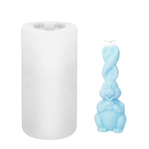 Gukasxi 3D Osterhase Silikonform Kerzenformen, Ostern Kaninchen Kerzen Gießformen, DIY Ostern Seifenform, 3D Kreative Silikonform für Kerzenherstellung, Polymer-Ton,Schokoladenkuche Dekoration Gukasxi 3D Osterhase Silikonform Kerzenformen, Ostern Kaninchen Kerzen Gießformen, DIY Ostern Seifenform, 3D Kreative Silikonform für Kerzenherstellung, Polymer-Ton,Schokoladenkuche Dekoration von Gukasxi