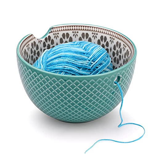 Gukasxi Wollschale Garnschale Keramik Handgefertigte Keramik Webfadenschüssel für Stricken Häkeln Zubehör DIY Handwerk Geschenk für Frauen Gukasxi Wollschale Garnschale Keramik Handgefertigte Keramik Webfadenschüssel für Stricken Häkeln Zubehör DIY Handwerk Geschenk für Frauen von Gukasxi