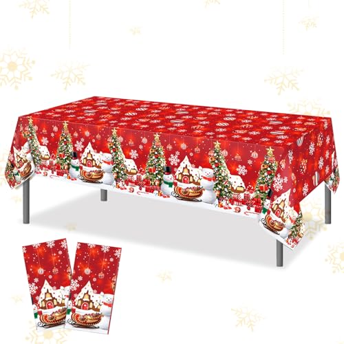 Weihnachten Tischdecke Dekoration 2 Stück Weihnachtstischdecke Rot Plastik Tischdecken Party Einweg Tischdecke 130x220cm Wasserdichtes Tischtuch Xmas Party Tischdeko Weihnachten Weihnachten Tischdecke Dekoration 2 Stück Weihnachtstischdecke Rot Plastik Tischdecken Party Einweg Tischdecke 130x220cm Wasserdichtes Tischtuch Xmas Party Tischdeko Weihnachten von Gukasxi