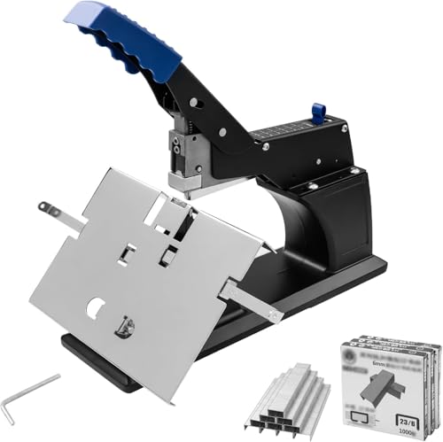 GulfDealz Manueller Sattelhefter, robuster Hefter, schwarz, Metallkonstruktion, 32 x 20 x 31 cm, A3 A4 Papierbindemaschine, Flachheftklammer, Modell SH-03 von GulfDealz