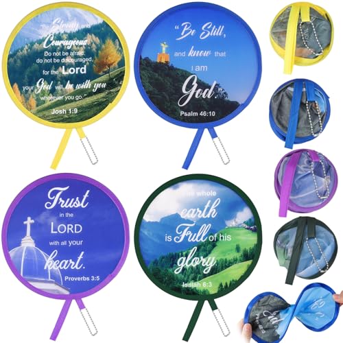 Gulfmew 4 Runde Faltbarer Handfächer Japanische Tragbarer Faltfächer im Biblischer Stil für Frauen Mädchen Sommer Festival Hochzeit Party Haus Dekoration, 4 Muster Gulfmew 4 Runde Faltbarer Handfächer Japanische Tragbarer Faltfächer im Biblischer Stil für Frauen Mädchen Sommer Festival Hochzeit Party Haus Dekoration, 4 Muster von Gulfmew