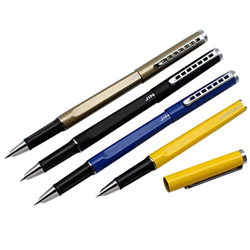 Gullor 4 Stück Jinhao 699 Füllfederhalter Feine Feder, 4 Farben Stiftset, Stil 2 Gullor 4 Stück Jinhao 699 Füllfederhalter Feine Feder, 4 Farben Stiftset, Stil 2 von Gullor