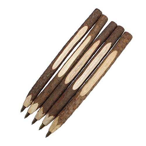 5PCS Gullor Kreative ursprünglichen ökologischen Holz Kugelschreiber von Gullor