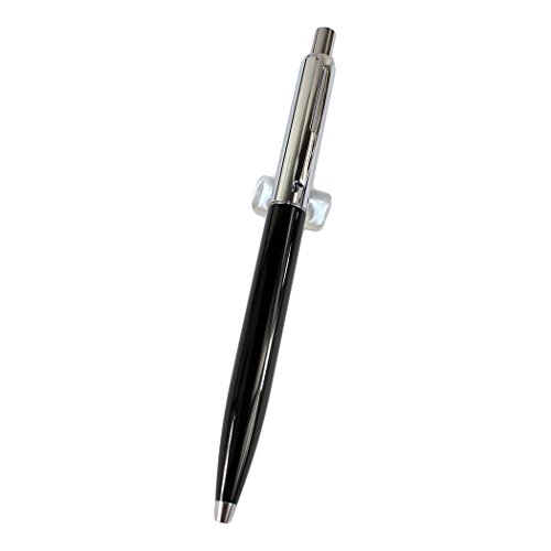Gullor 037-Kugelschreiber mit Silber Clip - schwarz von Gullor
