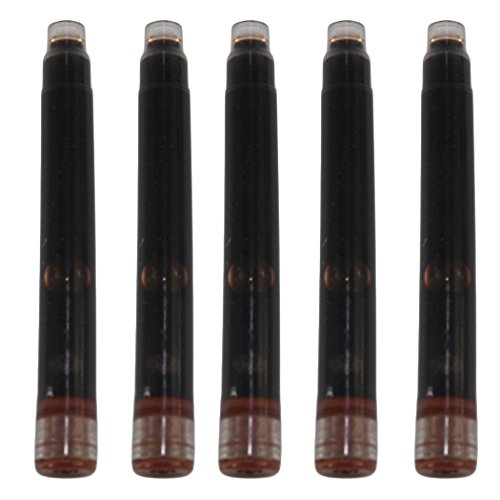 Gullor 25 PCS Internationale Größe Pen Tintenpatrone zu Jinhao Füllfederhalter, braun, 5 Packs Fit Gullor 25 PCS Internationale Größe Pen Tintenpatrone zu Jinhao Füllfederhalter, braun, 5 Packs Fit von Gullor