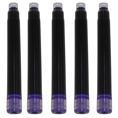 Gullor 25 PCS Internationale Größe Pen Tintenpatrone zu montieren Jinhao Füllfederhalter, PURPLE, 5 Packs von Gullor