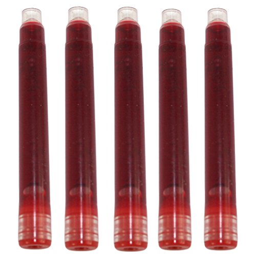 Gullor 25 PCS Internationale Größe Pen Tintenpatrone zu montieren Jinhao Füllfederhalter, ROT, 5 Packs Gullor 25 PCS Internationale Größe Pen Tintenpatrone zu montieren Jinhao Füllfederhalter, ROT, 5 Packs von Gullor