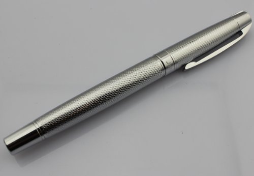 Gullor Advanced Füllfederhalter Jinhao 605 nib 18kgp Silber, Edelstahl, geprägt von Gullor