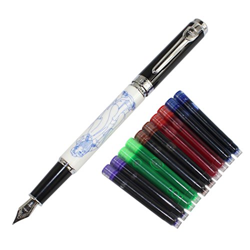 Gullor Elegant Füllfederhalter Jinhao 8802 Konfuzius mit Gift Box und Tintenpatronen Gullor Elegant Füllfederhalter Jinhao 8802 Konfuzius mit Gift Box und Tintenpatronen von Gullor