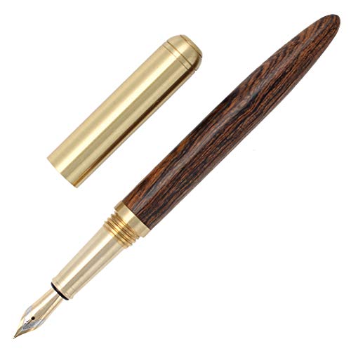 Gullor Handgefertigter Palisander Füllfederhalter, Glattes und Einfaches Schreiben Für Unterschrift, Mittlere Feder, Braunes Holz Gullor Handgefertigter Palisander Füllfederhalter, Glattes und Einfaches Schreiben Für Unterschrift, Mittlere Feder, Braunes Holz von Gullor