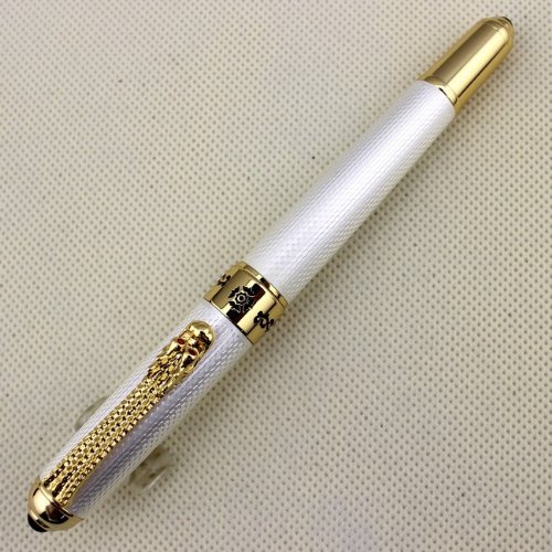 Gullor Hot pen Jinhao 1000 Executive Tintenroller goldenen Drachen Clip Metall-Kugelschreiber von Gullor