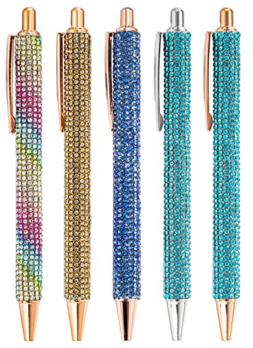 Gullor Klick-Kugelschreiber, diamantbesetzte Kugelschreiber, schwarze Tinte, mittlere Spitze, 1 mm, für Bürobedarf, Geschenk, Hochzeit, Geburtstag Gullor Klick-Kugelschreiber, diamantbesetzte Kugelschreiber, schwarze Tinte, mittlere Spitze, 1 mm, für Bürobedarf, Geschenk, Hochzeit, Geburtstag von Gullor