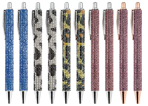 Gullor Klick-Kugelschreiber, diamantbesetzte Kugelschreiber, schwarze Tinte, mittlere Spitze, 1 mm, für Bürobedarf, Geschenk, Hochzeit, Geburtstag Gullor Klick-Kugelschreiber, diamantbesetzte Kugelschreiber, schwarze Tinte, mittlere Spitze, 1 mm, für Bürobedarf, Geschenk, Hochzeit, Geburtstag von Gullor