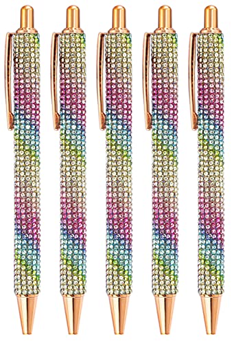 Gullor Klick-Kugelschreiber, diamantbesetzte Kugelschreiber, schwarze Tinte, mittlere Spitze, 1 mm, für Bürobedarf, Geschenk, Hochzeit, Geburtstag Gullor Klick-Kugelschreiber, diamantbesetzte Kugelschreiber, schwarze Tinte, mittlere Spitze, 1 mm, für Bürobedarf, Geschenk, Hochzeit, Geburtstag von Gullor