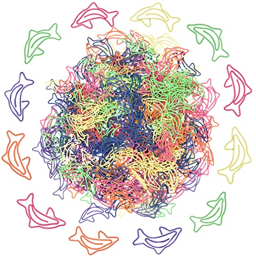 Gullor Niedliche Büroklammern, Haifisch-Form, Büroklammern, Memo-Clips, geformte Lesezeichen, 50 Stück von Gullor