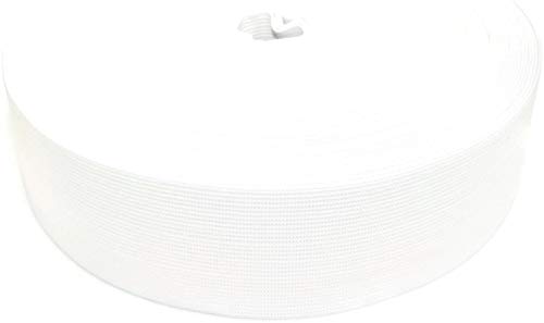 Jajasio 25 Meter Gummiband 50 mm breit - weiß Jajasio 25 Meter Gummiband 50 mm breit - weiß von RinTalen