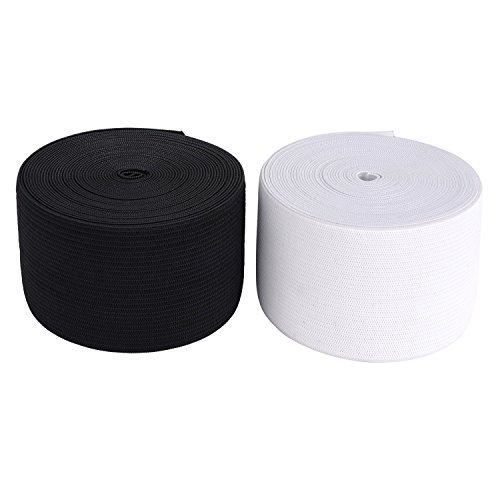 Gummiband 5 Meter Gummiband 40mm Breit Schwarz oder Weiß Gummiband 5 Meter Gummiband 40mm Breit Schwarz oder Weiß von Gummiband