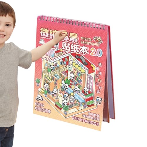 3D Miniature Scene Stickers, Crafts Decals Cute Cartoon, 3D Fun House Sticker, 7.87x10.35 Inches, Home Scene Book for Adult Kids Relief Stress, Books Decoration 3D Miniature Scene Stickers, Crafts Decals Cute Cartoon, 3D Fun House Sticker, 7.87x10.35 Inches, Home Scene Book for Adult Kids Relief Stress, Books Decoration von Gungtj