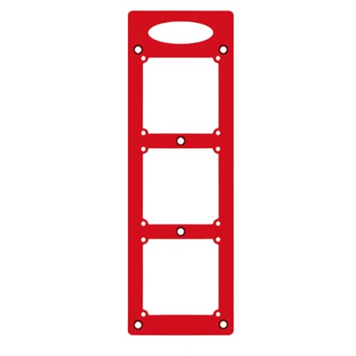 Drahtkasten-Schablone, robuste Wandauslassform, 30,5 x 10,9 cm, umfassende Anwendung, kompakte Steckdosenmarkierungsbasis, -Messwerkzeug für Holzbearbeitung und Tischlerei von Gungtj