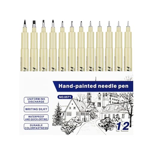 Drawing Art Pens, Pigment Fine Point Markers, Long Lasting Artwork Preservation, Ergonomic Versatile Design, Artist Illustration Supplies for Kids, Students, Boys & Girls, White Drawing Art Pens, Pigment Fine Point Markers, Long Lasting Artwork Preservation, Ergonomic Versatile Design, Artist Illustration Supplies for Kids, Students, Boys & Girls, White von Gungtj