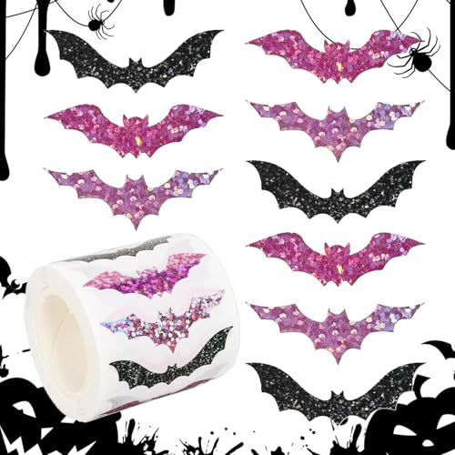 Gungtj Halloween Aufkleber Rolle,Lustige Halloween Sticker Für Kinder | Wasserdichte Abziehbilder Für Geschenktüten Geschenkpapier Familie Jugendliche Freunde von Gungtj