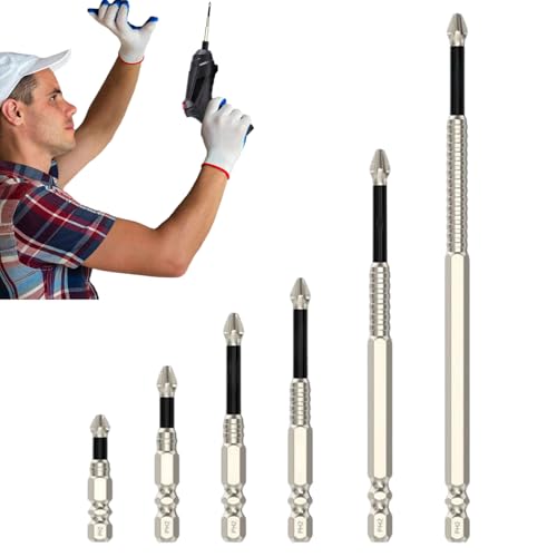Gungtj Magnetischer Bohrersatz - 6-teiliger Schraubendreher-Bohreinsatz-Set | Elektrowerkzeuge & Handwerkzeuge für Heimwerker Haushalt Elektriker Garage Gungtj Magnetischer Bohrersatz - 6-teiliger Schraubendreher-Bohreinsatz-Set | Elektrowerkzeuge & Handwerkzeuge für Heimwerker Haushalt Elektriker Garage von Gungtj