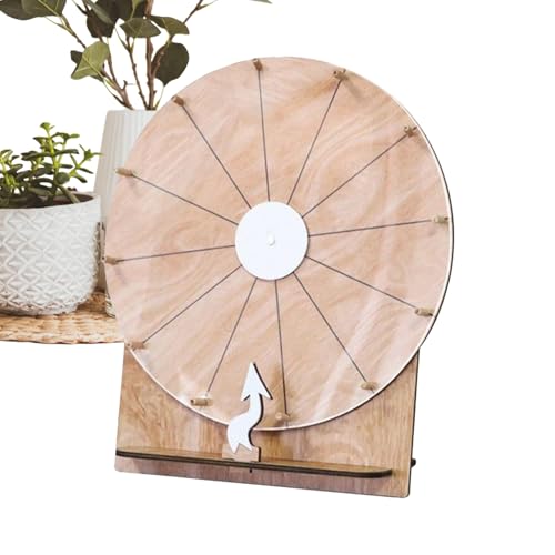 Gungtj Spinner-Rad – 27,9 cm (11 Zoll) Holz-Rad Spinner | drehbares Familienspiel-Nachtzubehör für Klassenzimmer, Belohnungen, Messen, Feiertage, Feiern, Kindergeburtstag, Teenager, Erwachsene von Gungtj