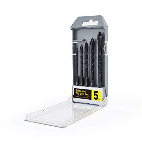 Gunpla Bohrer-Bits, 4 mm, 5 mm, 6 mm, 8 mm, 10 mm, für Glasfliesen, Beton, Ziegel, Kunststoff, zum Bohren von Keramik, Ziegel, Marmor, Holz, Wolframkarbid, schwarz, Spiralbohrer-Set, 5 Stück Gunpla Bohrer-Bits, 4 mm, 5 mm, 6 mm, 8 mm, 10 mm, für Glasfliesen, Beton, Ziegel, Kunststoff, zum Bohren von Keramik, Ziegel, Marmor, Holz, Wolframkarbid, schwarz, Spiralbohrer-Set, 5 Stück von Gunpla