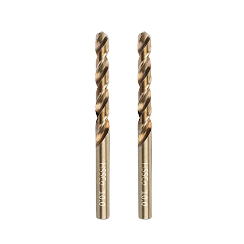 Gunpla M35 HSS Cobalt Bohrer Set 10MM 2-tlg. Spiralbohrer Stahlbohrer Eisenbohrer Metallbohrer Set für Edelstahl, Aluminium, Hartplastik und Hölzern von Gunpla