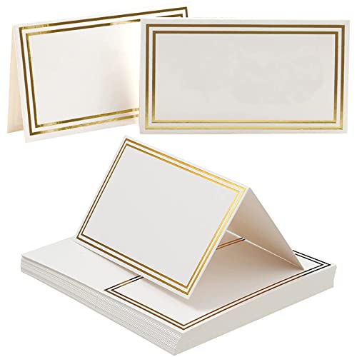 25 Stück Tischkarten, Hochzeits-Namenskarten, Tischkarten mit doppeltem Goldrand für Hochzeiten, grüne Tische, Sitzkarten, Papierzelt, für Tischdekoration, Hochzeit, Geburtstag, Dinnerparty (weiß) 25 Stück Tischkarten, Hochzeits-Namenskarten, Tischkarten mit doppeltem Goldrand für Hochzeiten, grüne Tische, Sitzkarten, Papierzelt, für Tischdekoration, Hochzeit, Geburtstag, Dinnerparty (weiß) von Gunwon