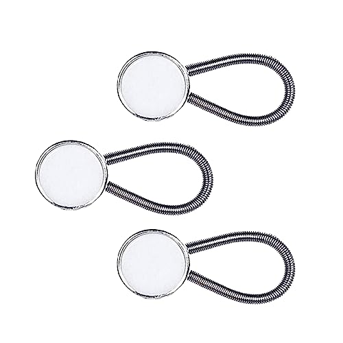 Elastische Kragenverlängerungen aus Metall – Knopfverlängerung für formelle Kleider und Hemden, 3 Stück Elastische Kragenverlängerungen aus Metall – Knopfverlängerung für formelle Kleider und Hemden, 3 Stück von Gunwon