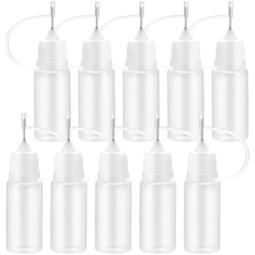 Gunwon 10 Stück 10 ml Präzisions-Nadelspitzen-Kleberflasche, Flüssig-Tropffüllflaschen, Nadelspitzen-Applikator, Quilling-Flaschen, Nadelspitzen-Flaschen, Flüssigkeitsflussspender, Applikator, DIY-Quilling-Werkzeug Gunwon 10 Stück 10 ml Präzisions-Nadelspitzen-Kleberflasche, Flüssig-Tropffüllflaschen, Nadelspitzen-Applikator, Quilling-Flaschen, Nadelspitzen-Flaschen, Flüssigkeitsflussspender, Applikator, DIY-Quilling-Werkzeug von Gunwon