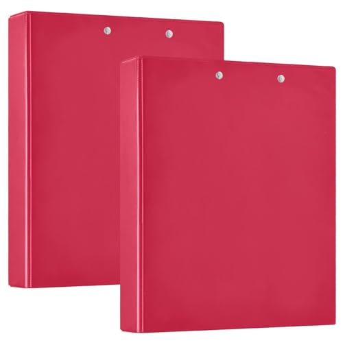 1/2er Set Ringordner 2,5 cm und 1,2 cm Rundringbuch mit Klemme, Schulordner, Hardcover, Purpurrot 1/2er Set Ringordner 2,5 cm und 1,2 cm Rundringbuch mit Klemme, Schulordner, Hardcover, Purpurrot von GuoChe