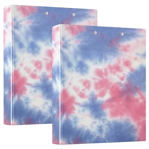 200 x 2,5 cm runde Ringordner mit Klemmbrett für Briefformat (27,9 x 21,6 cm) 200 Blatt Tie Dye 1 von GuoChe