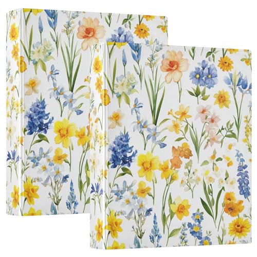 3-Ringbuch 1,5 Zoll mit Klemmbrett 1/2 Stück Schulhefter Hardcover Süße Frühlingsblumen Rustikal Weiß 3-Ringbuch 1,5 Zoll mit Klemmbrett 1/2 Stück Schulhefter Hardcover Süße Frühlingsblumen Rustikal Weiß von GuoChe