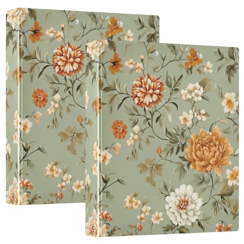 3 Ringbücher 1 und 1/2 Zoll mit Taschen 1/2 Pack Ordner Schulhefter 200 Blatt Vintage Blumen Rustikal Hellgrün 3 Ringbücher 1 und 1/2 Zoll mit Taschen 1/2 Pack Ordner Schulhefter 200 Blatt Vintage Blumen Rustikal Hellgrün von GuoChe